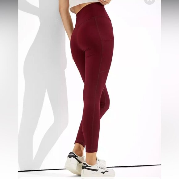 AE The Everything Pocket Highest Waist Legging Maroon - Picture 4 of 15